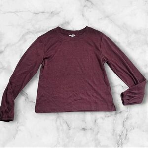 Splendid XS Burgundy Long Sleeve